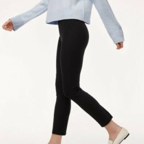 Babaton Aritzia Black Pull On Stretch Trouser Pants, Medium - Picture 1 of 5